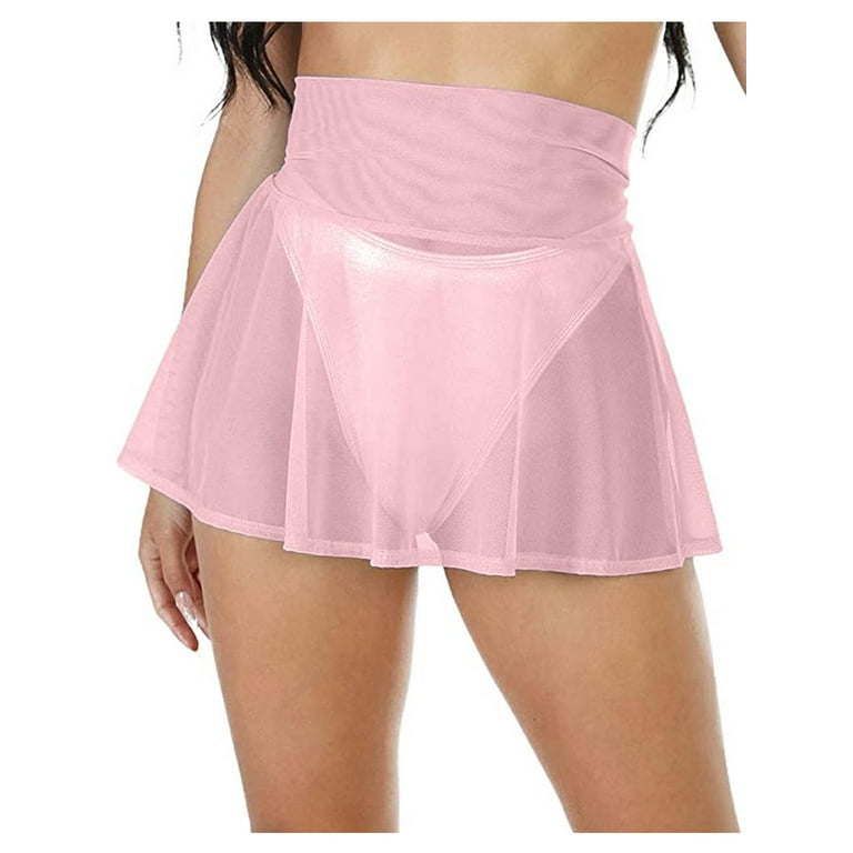 PINK MESH BEACH MINI SKIRT, CULT MIA