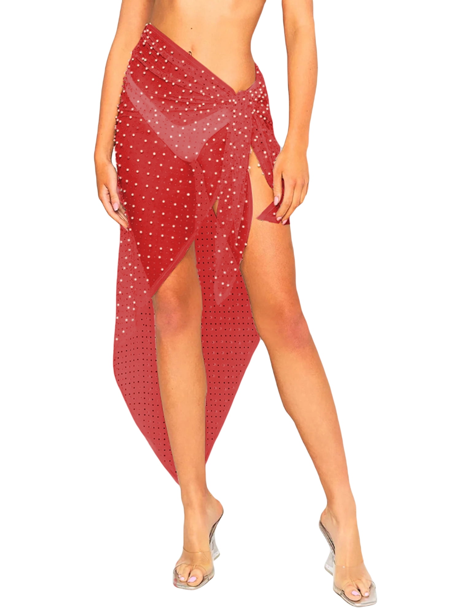 JUNE LIPS Summer New Red Bra Skirt Woven Fishing Net Skirt Sardine Corns  Wearing Rope Two-piece Sexy Women's Date Evening Dress