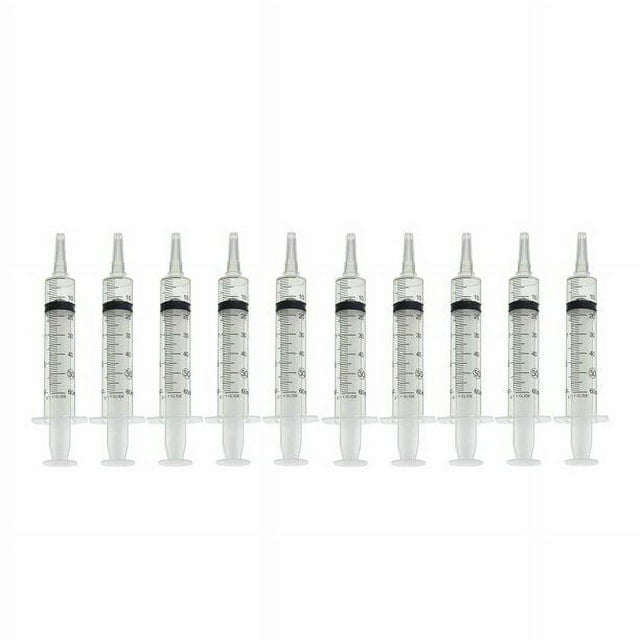 Catheter Tip Syringe 60ML 60CC -Sterile - No Needle - 10 Pack