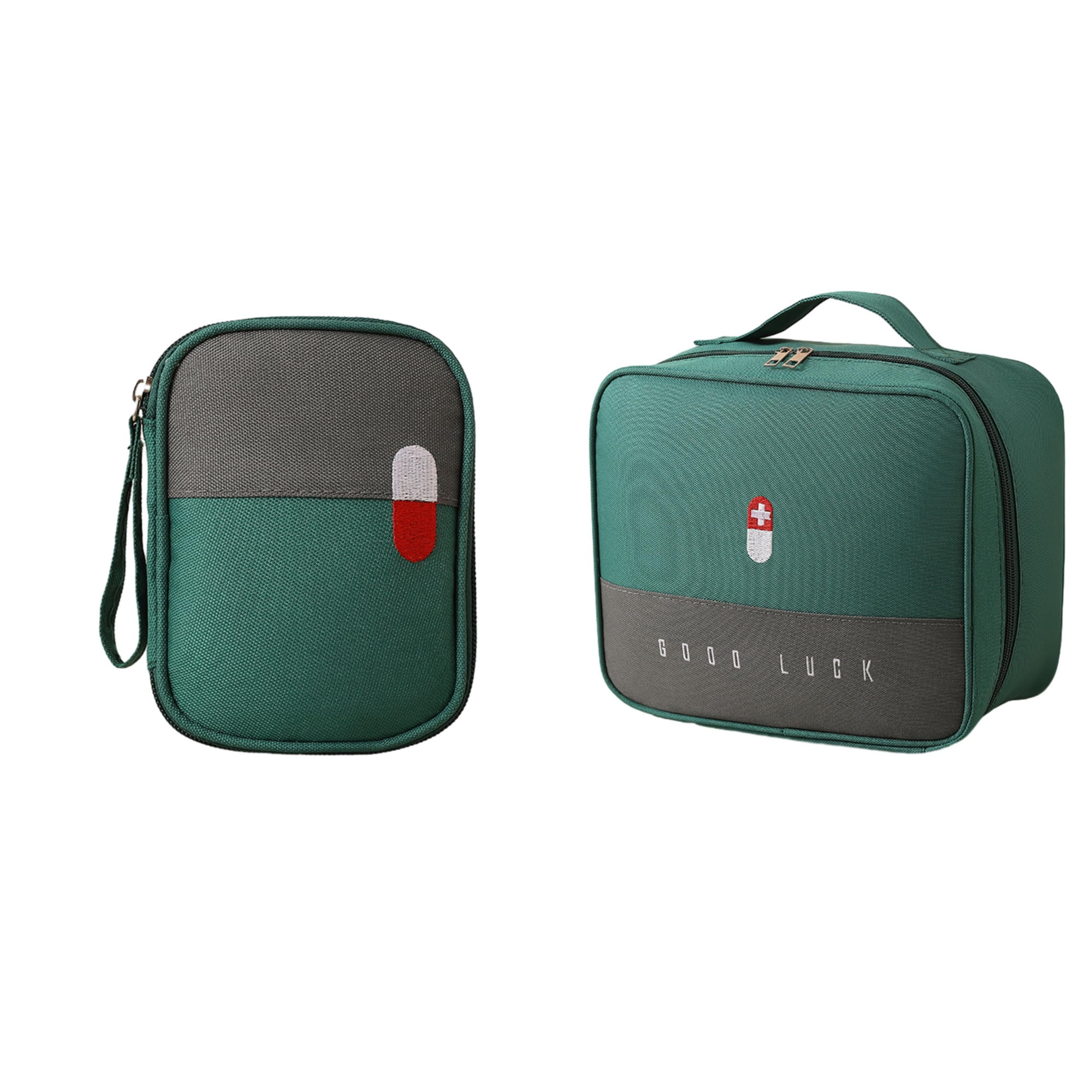 Cathoe 2pcs First Aid Bag Empty Medical Supplies Organizer Bag Portable Trauma Kit for Home Outdoors Walmart