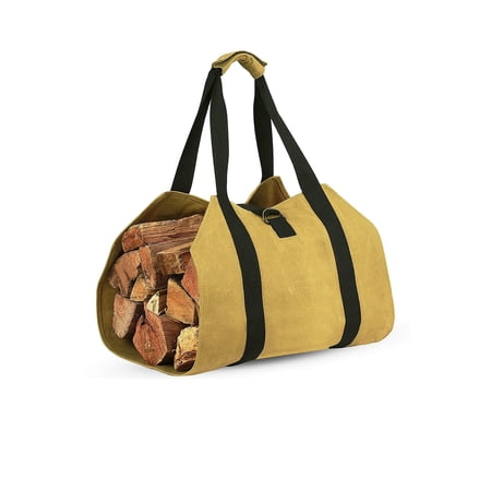 Cathoe Firewood Carrier Firewood Tote Bag Outdoor Camping Fireplace Accessories