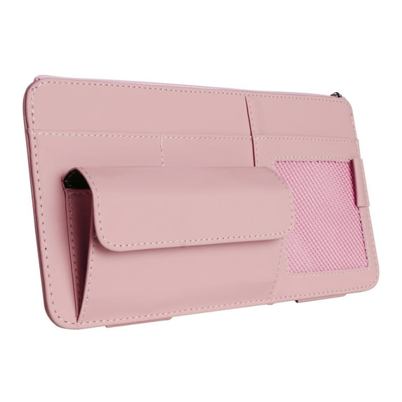 Cathoe Sun Visor Car Pocket and Interior Accessories Car Truck Visor Storage Pouch Holder with Multi-Pocket Net Zippers