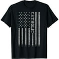 thumbnail image 1 of Catholic American Flag T-Shirt, 1 of 4