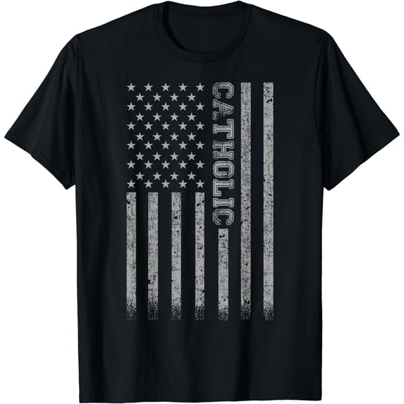 Catholic American Flag T-Shirt