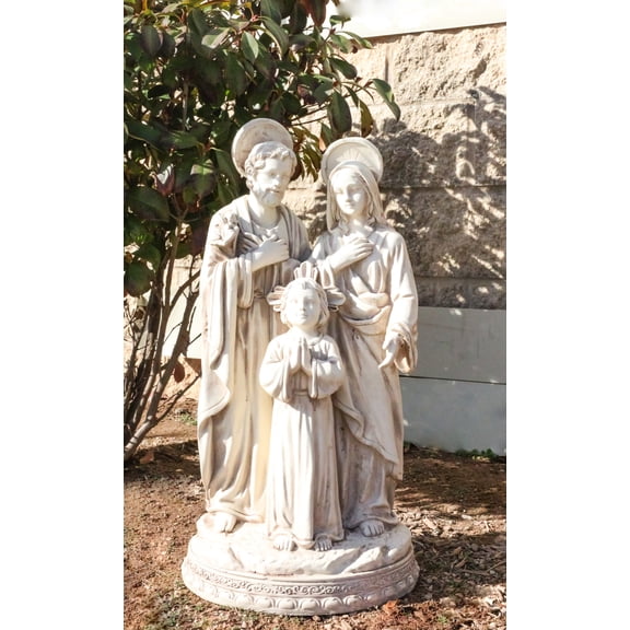 Catholic Church The Holy Family Mary Joseph Jesus Large Outdoor Statue 24" Tall