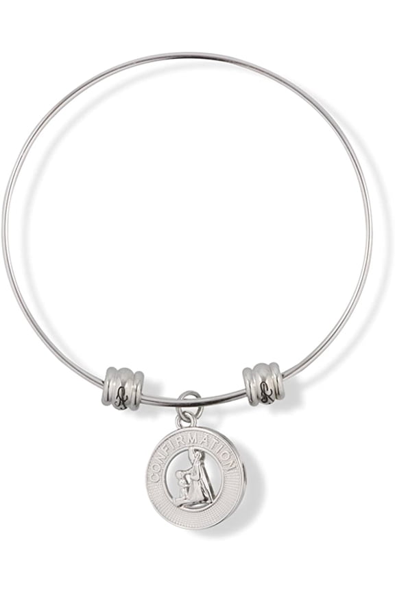 Catholic Confirmation Fancy Charm Bangle