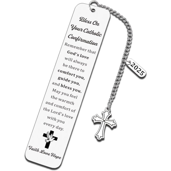 Catholic Confirmation Gifts for Teen Girls Teenage Boys Faith Confirmation Bookmark Baptism First Communion Gifts Inspirational Bookmark for Boys Girls Easter Basket Stuffers for Women Men