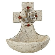 Christian Brands Come Holy Spirit Holy Water Font with Descending Dove 5 Inch