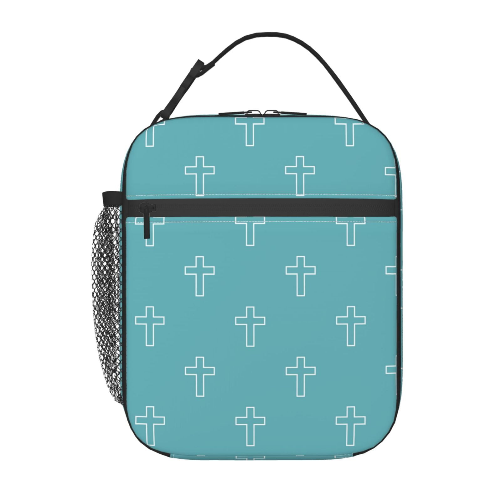 Catholic Cross Insulated Lunch Bag, Lunch Box for Office Travel, Lunch