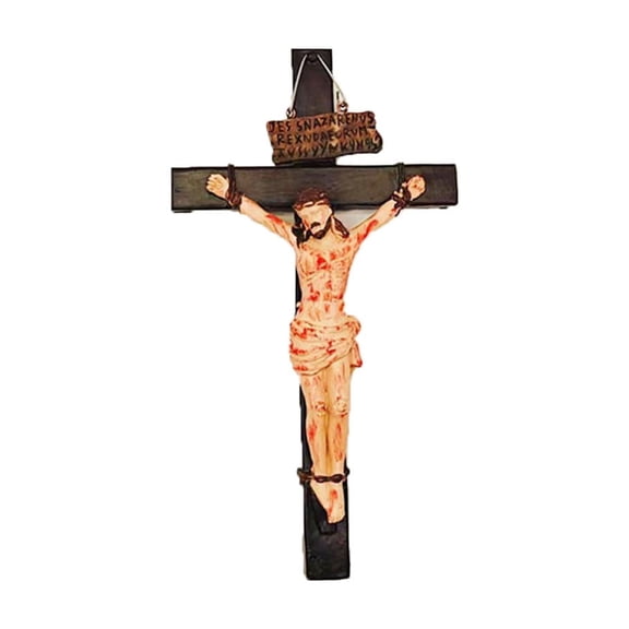 Catholic Crucifix Wall Cross,Realistic Cross for Home,Catholic Realistic Crucifix for Wall,Jesus Christ Wall Decor for Home Altar, Religious Gift,Handmade Renaissance Sculpture by Buildclassic