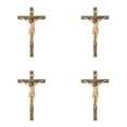 thumbnail image 1 of Catholic Crucifix Wall Resin Inspirational Home Décor Devout for Chapel Altar 4PCS, 1 of 8