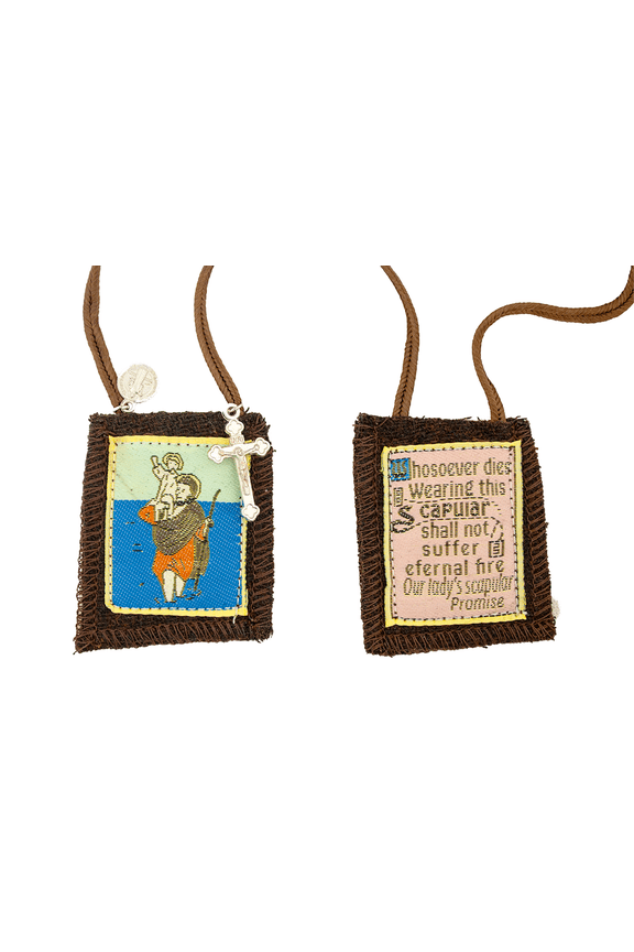 Catholic Holy Figure Saint Scapular (Saint Christopher)