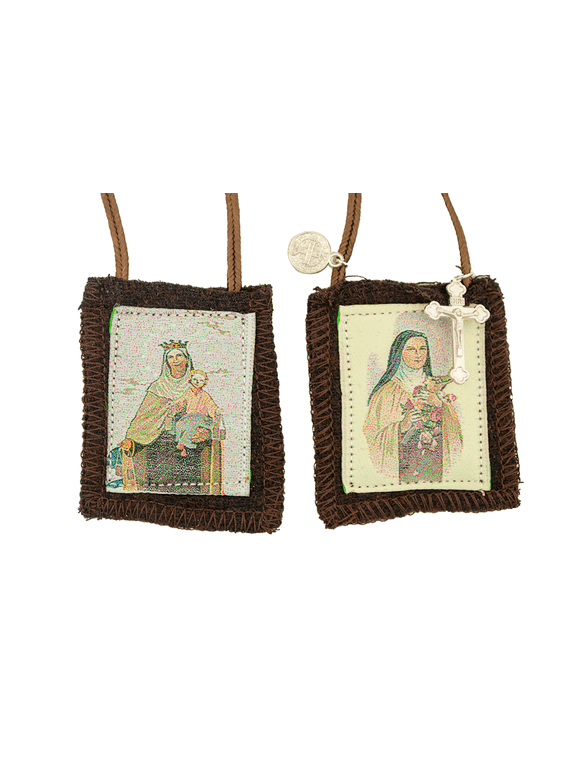 Catholic Holy Figure Saint Scapular (Saint Therese / Our Lady of Mt Carmel)