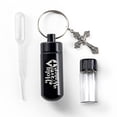 thumbnail image 1 of Catholic Holy Water Bottle Keychain Kit - Black, 1 of 6