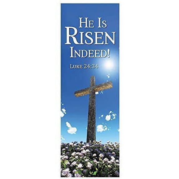 Catholic New Life Series Banner - He is Risen 2' X 6'