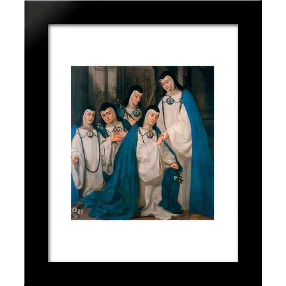 Catholic Nuns Wearing Their Rarely-Seen Away Uniforms 20x24 Framed Art Print by Juan Carreno de Miranda