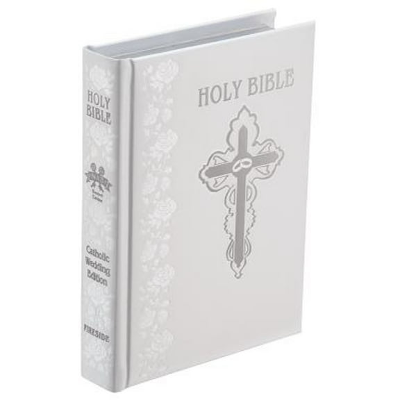 Nabre Catholic Wedding Edition, White Bonded Leather