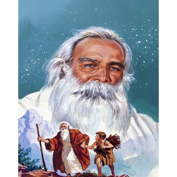 Catholic print picture - Abraham N - 8" x 10" ready to be framed