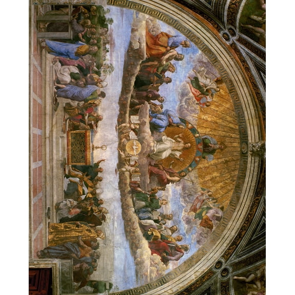 Catholic print picture - Adoration Of The Eucharist - 8" x 10" ready to be framed