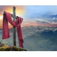 thumbnail image 1 of Catholic print picture - Cross Against the Sky R - 8" x 10" ready to be framed, 1 of 1