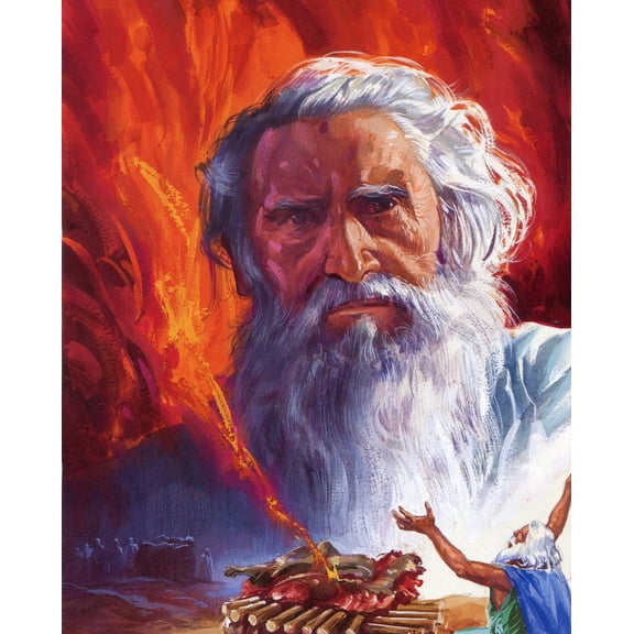 Catholic print picture - Elijah N - 8" x 10" ready to be framed