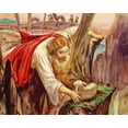 thumbnail image 1 of Catholic print picture - GOOD SHEPHERD P - 8" x 10" ready to be framed, 1 of 1