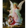 thumbnail image 1 of Catholic print picture - Guardian Angel 8 - 8" x 10" ready to be framed, 1 of 1