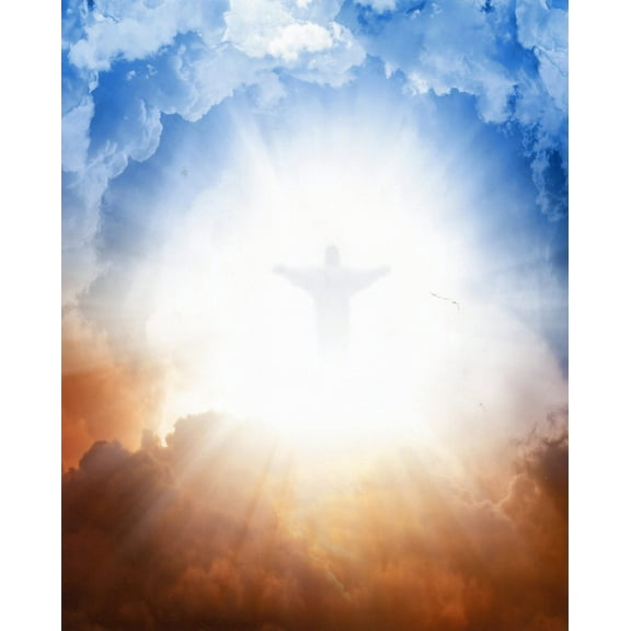 Catholic print picture - Jesus Christ in Heaven R - 8" x 10" ready to be framed