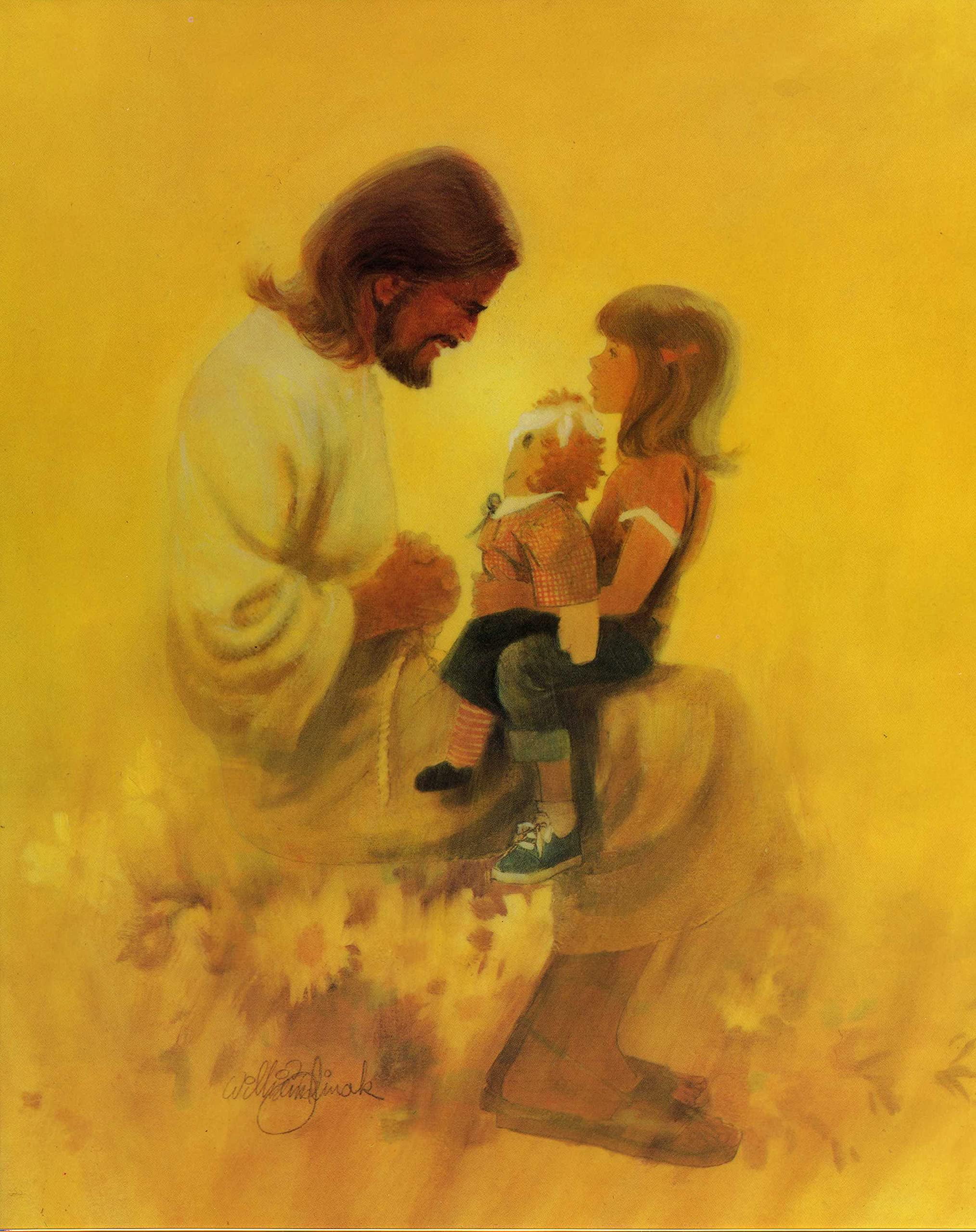Catholic print picture - Jesus w child 4 - 8\, image size:2028x2560