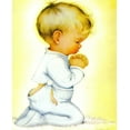 thumbnail image 1 of Catholic print picture - Kneeling Boy 2 - 8" x 10" ready to be framed, 1 of 1