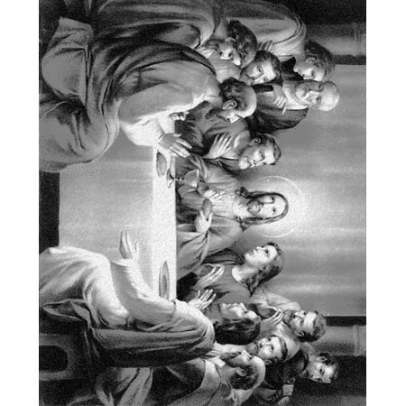 Catholic print picture - Last Supper 1 B - 8" x 10" ready to be framed