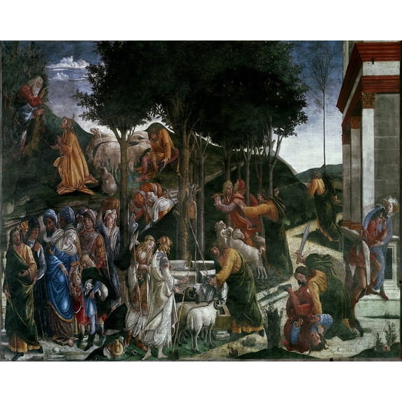 Catholic print picture - MOSES' LIFE VA - 8" x 10" ready to be framed