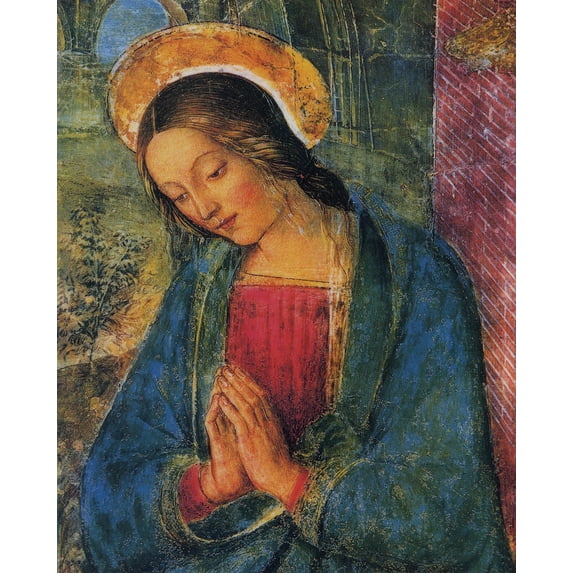 Catholic print picture - Mary - 8" x 10" ready to be framed