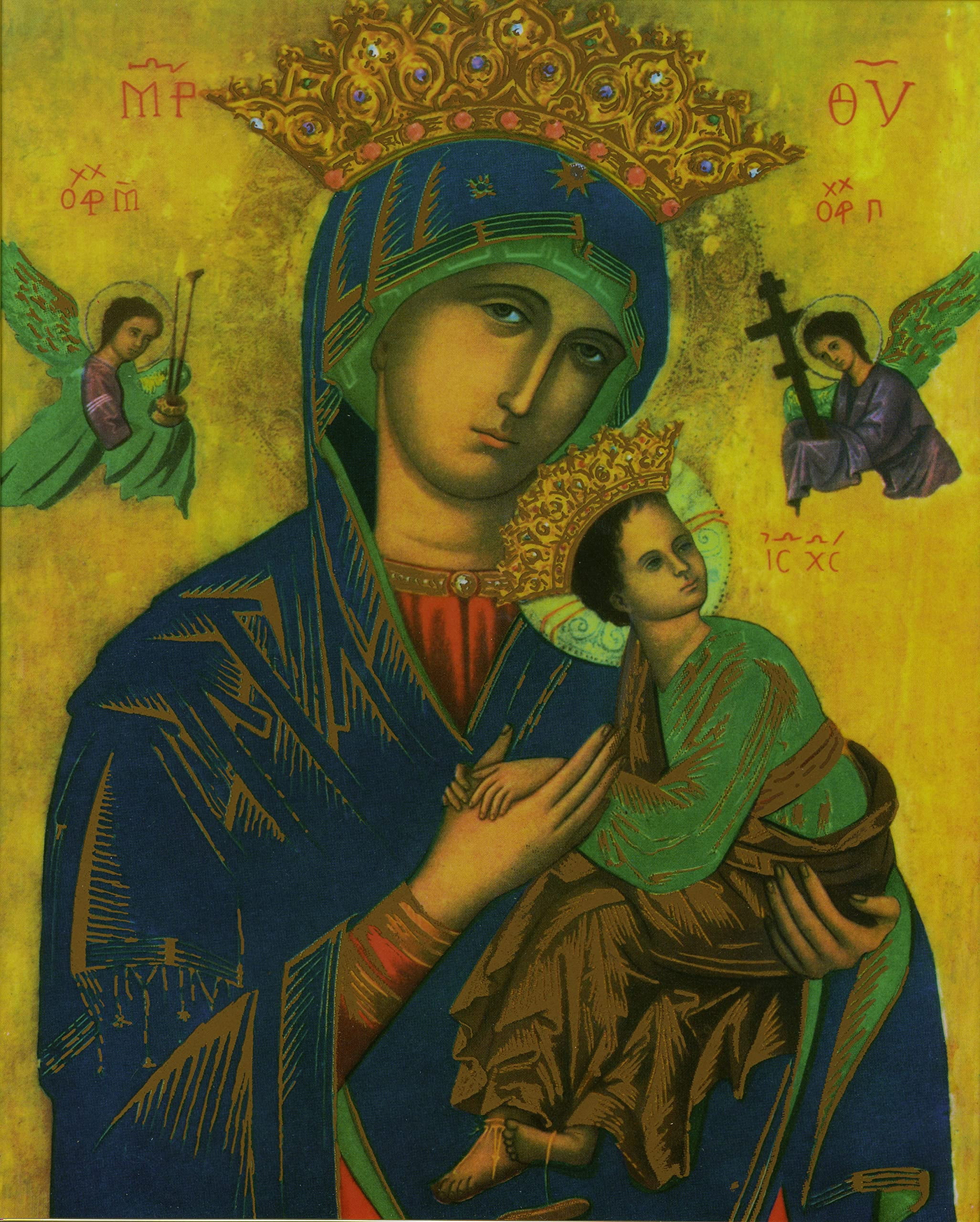 Catholic print picture - Our Lady of Perpetual Help 4 - 8" x 10" ready ...