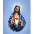 thumbnail image 1 of Catholic print picture - Sacred Heart T - 8" x 10" ready to be framed, 1 of 1