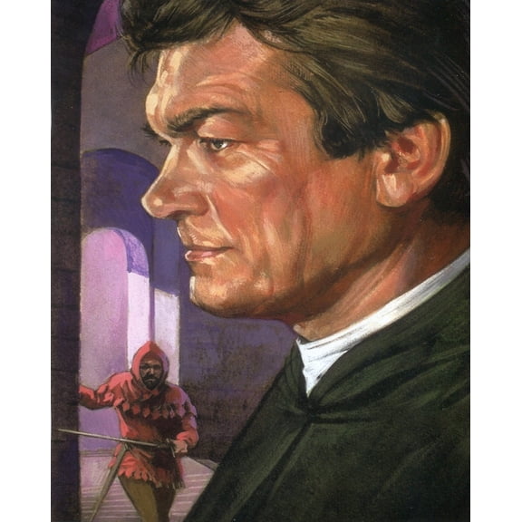 Catholic print picture - St Andrew Avellino N - 8" x 10" ready to be framed