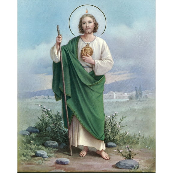 Catholic print picture - st. jude - 8" x 10" ready to be framed