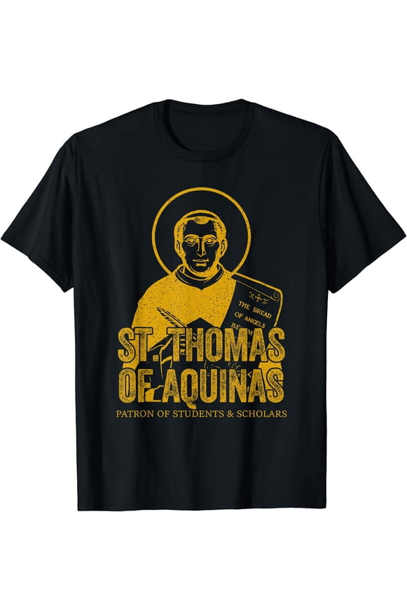 Catholicism Gold St. Thomas Of Aquinas Christian Saint T-Shirt