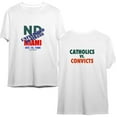 thumbnail image 1 of Catholics vs Convicts Vintage 1988 Shirt, 2 Sided T Shirt, 1 of 2