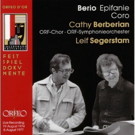 Cathy Berberian - Epifanie Fur Orchester & Frauenstimme - Music & Performance - CD
