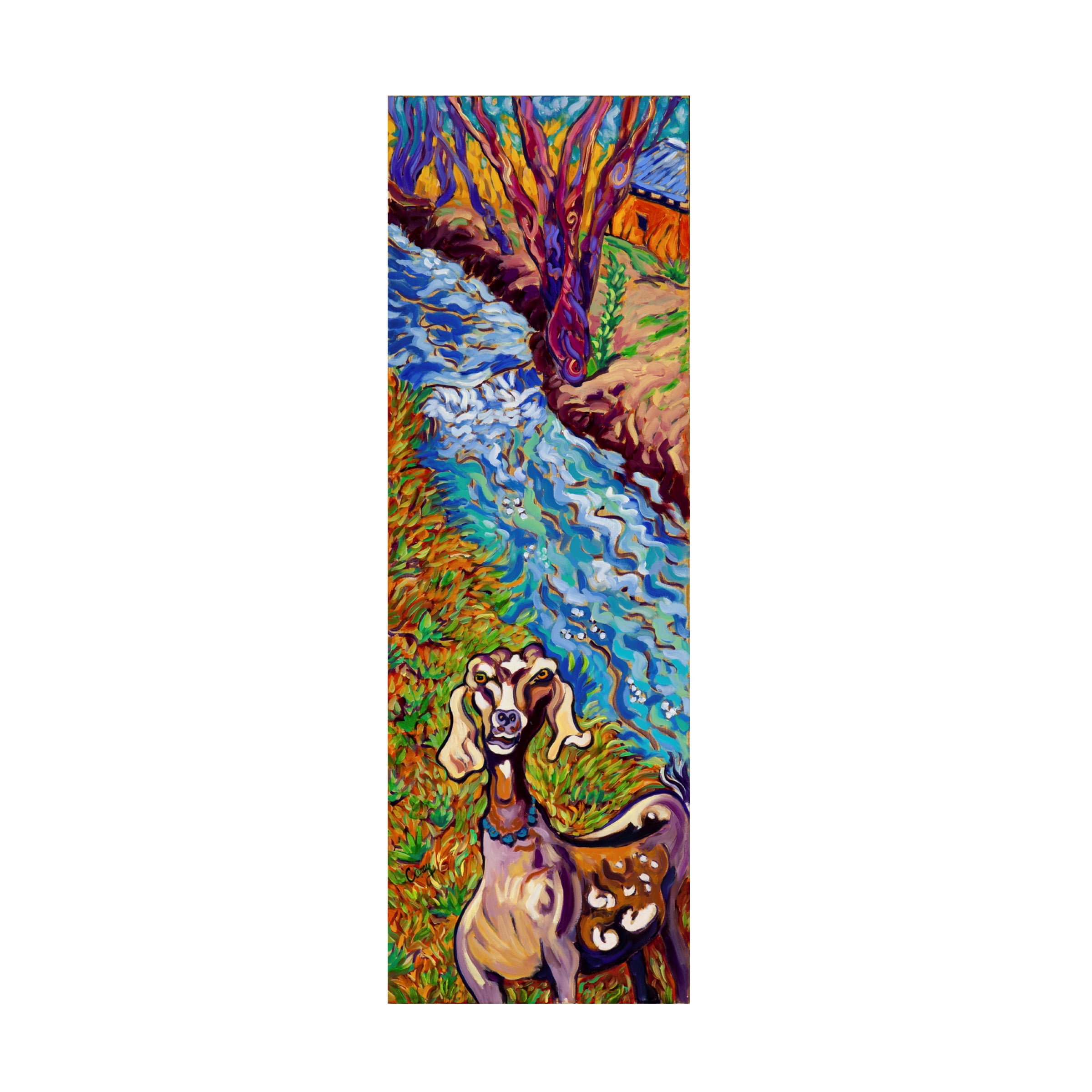 Cathy Carey 'Acequia Goat' Canvas Art