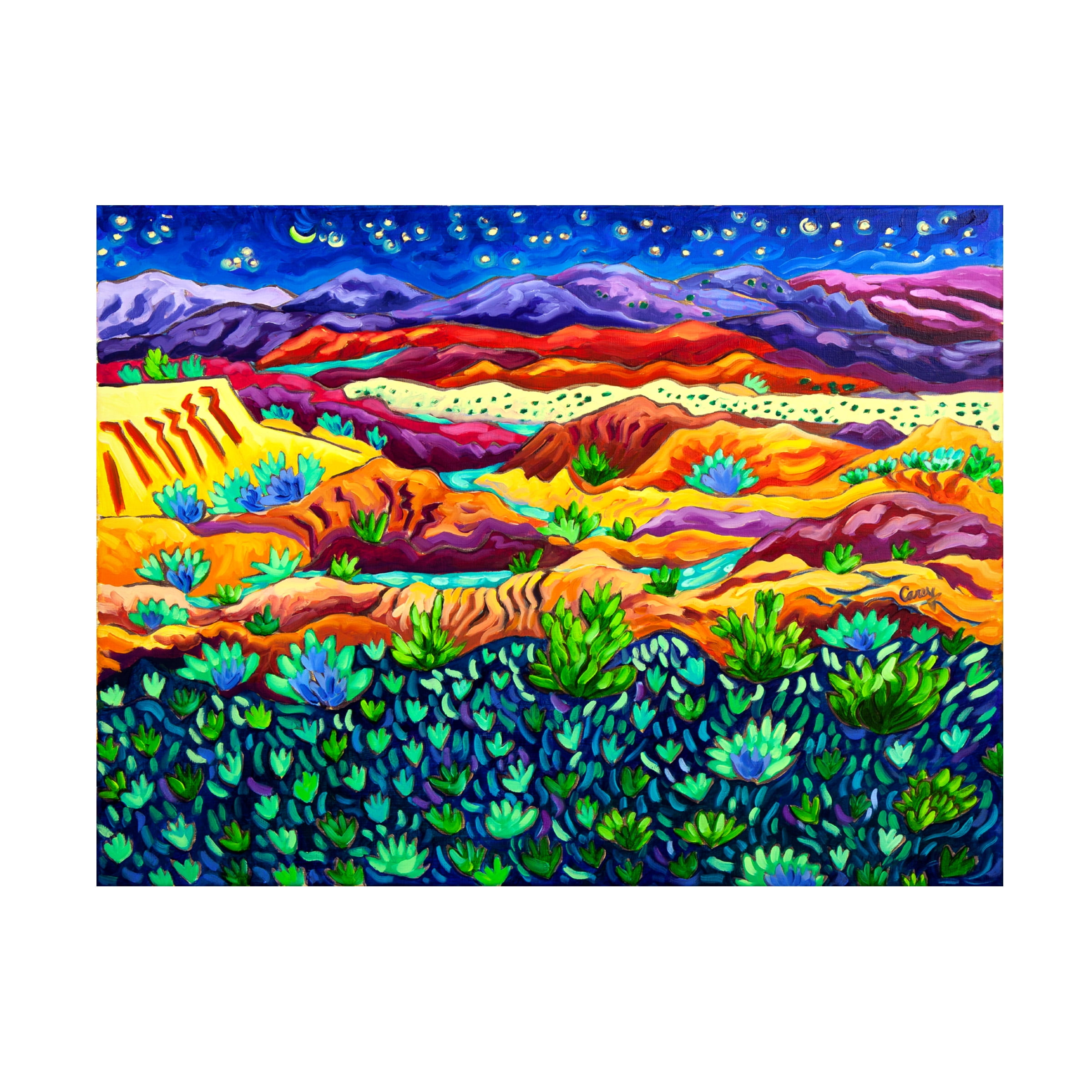 Cathy Carey 'Patterns of Night' Canvas Art