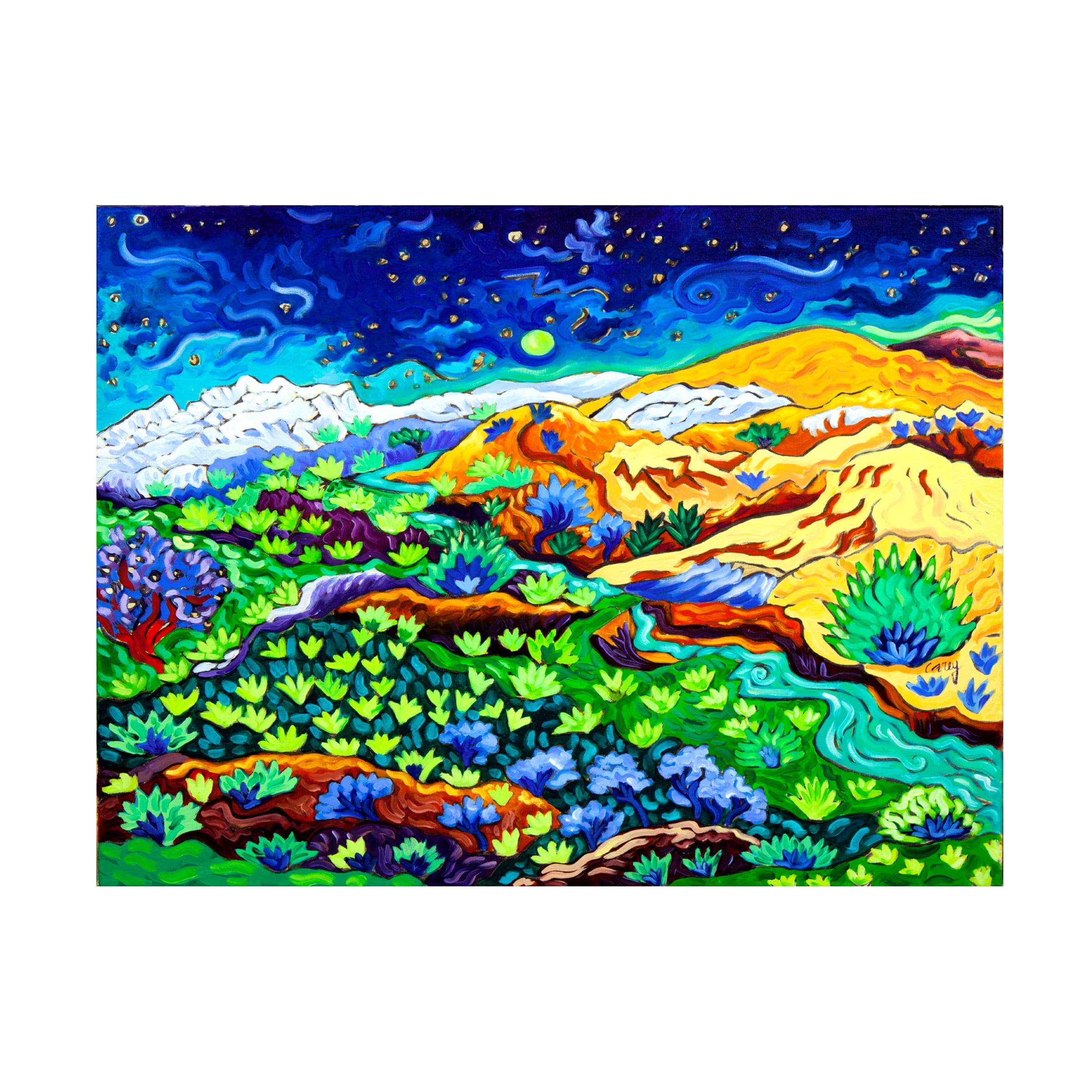 Cathy Carey 'Western Starlight' Canvas Art