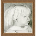 thumbnail image 1 of Cathy Madox Brown at the age of three years 20x20 Gold Ornate Wood Framed Canvas Art by Ford Madox Brown, 1 of 2