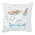 thumbnail image 1 of Caticorn Personalized Sequin Pillow, 1 of 2
