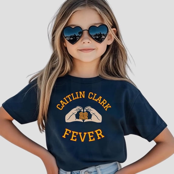 Catilin Clark 22 Indiana Fever T-shirt, Basketball WNBA Player Youth Toddler Kids Men Women Shirt,Navy Blue Color,Size XL