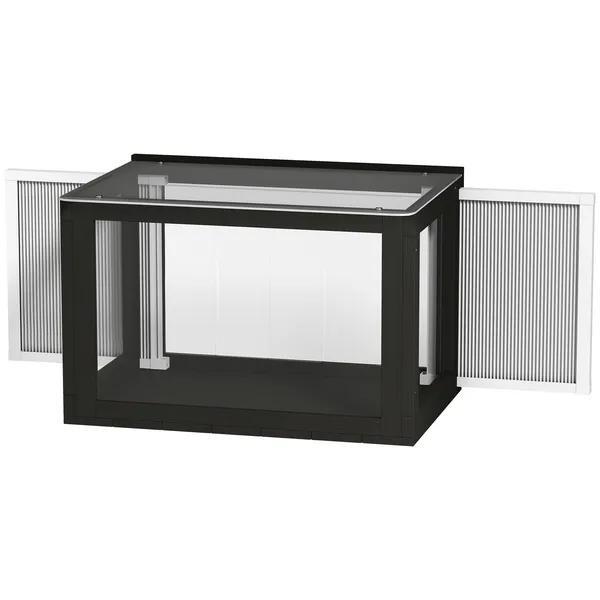 Catio Outdoor Cat Enclosure 25"â€'41" Outdoor Cat House for Sunbathing, Napping & Overlooking