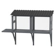 thumbnail image 1 of Catio Outdoor Enclosure, Wooden Cat Run Window Perch with Platform, Safely Enjoy Outdoor Views, Gray, 1 of 7