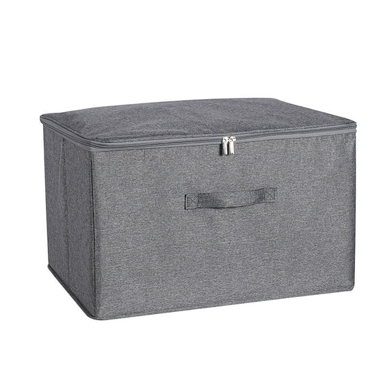 Cationic Soft Lid Storage Box, Foldable Clothing Quilt Box, Washable Storage Bin, Handle Sorting Box, Large Capacity 100-Clothing Organizer