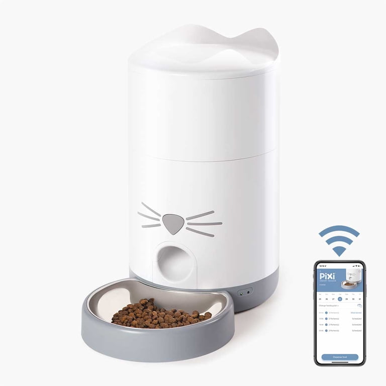 Catit Pixi Smart Feeder: Automatic Pet Food Dispenser with Timer
